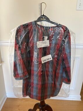 Brooks Brothers Red and Navy Striped Tunic